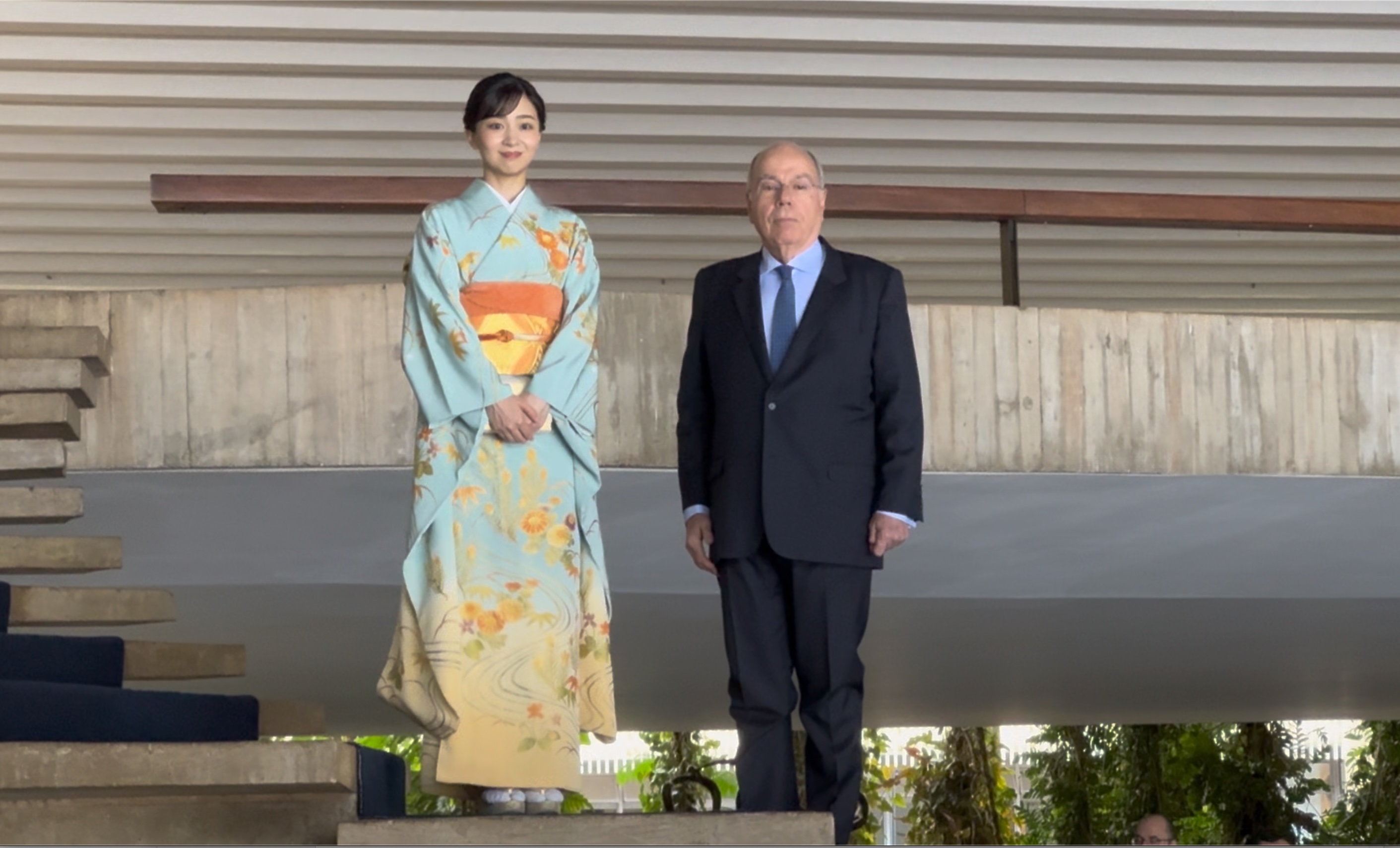 佳子さまとマウロ・ヴィエイラ外務大臣
