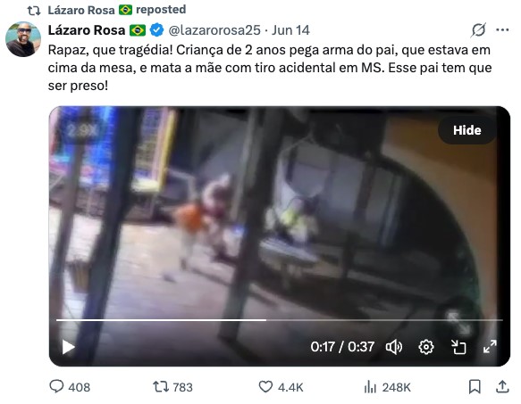 2歳児が銃もてあそび母を誤射＝父がスマホに見とれている間に