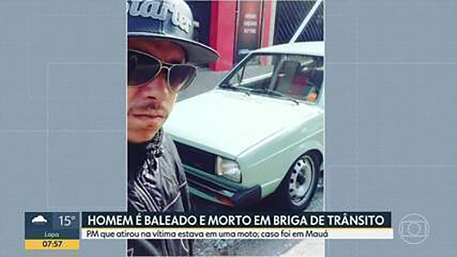 事件を伝える報道（Reprodução）