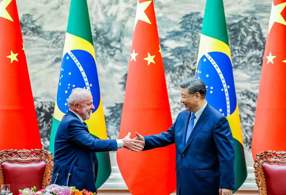 25年5月の北京での会談時のルーラ氏と習近平氏(Ricardo Stuckert/Presidência da República)