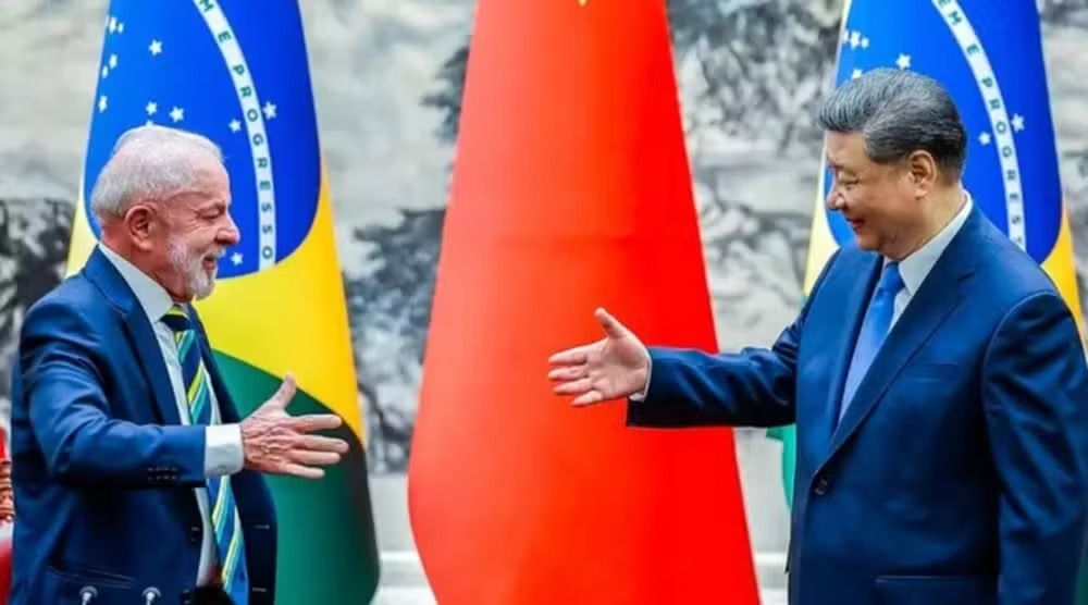 今年5月に北京で会談したルーラ大統領と習近平国家主席(Foto: Ricardo Stuckert/Presidência da República)
