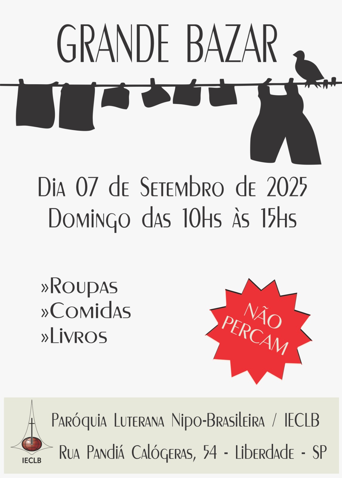 「掘り出し物を探しにぜひ」ルーテル教会バザー、9月7日