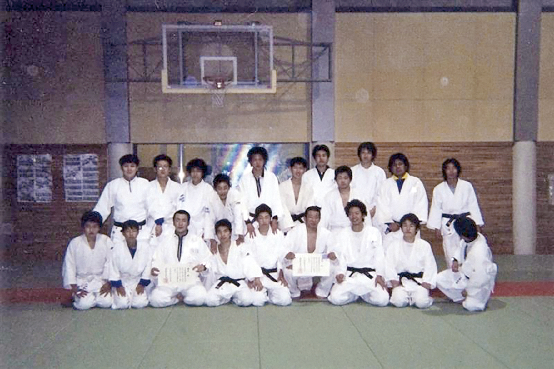 柔道をやっていた若き日の様子(本人提供)