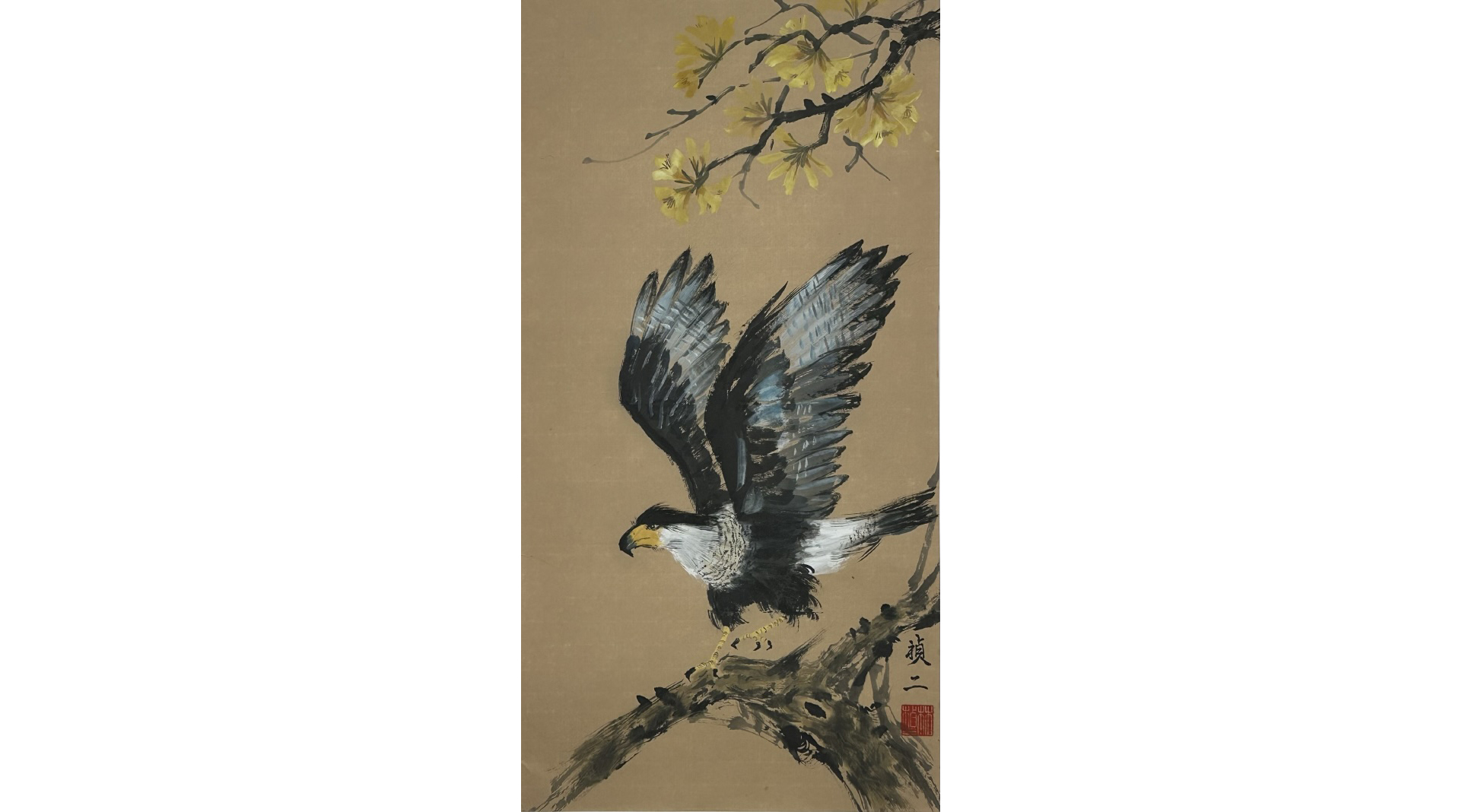墨絵で描くセラードの大自然＝生命が和紙の上に息づく