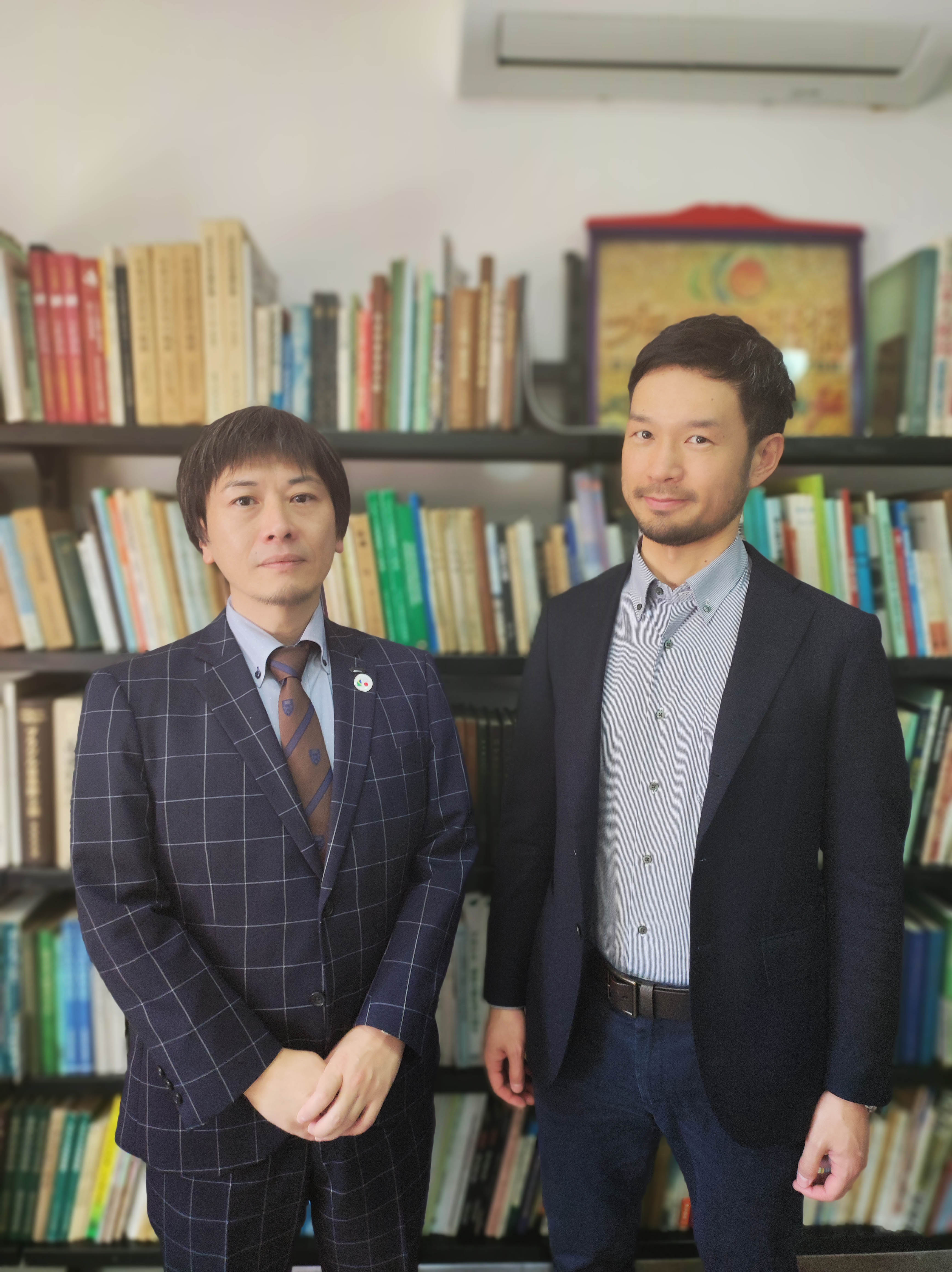 田村所長、山田副所長（左から）