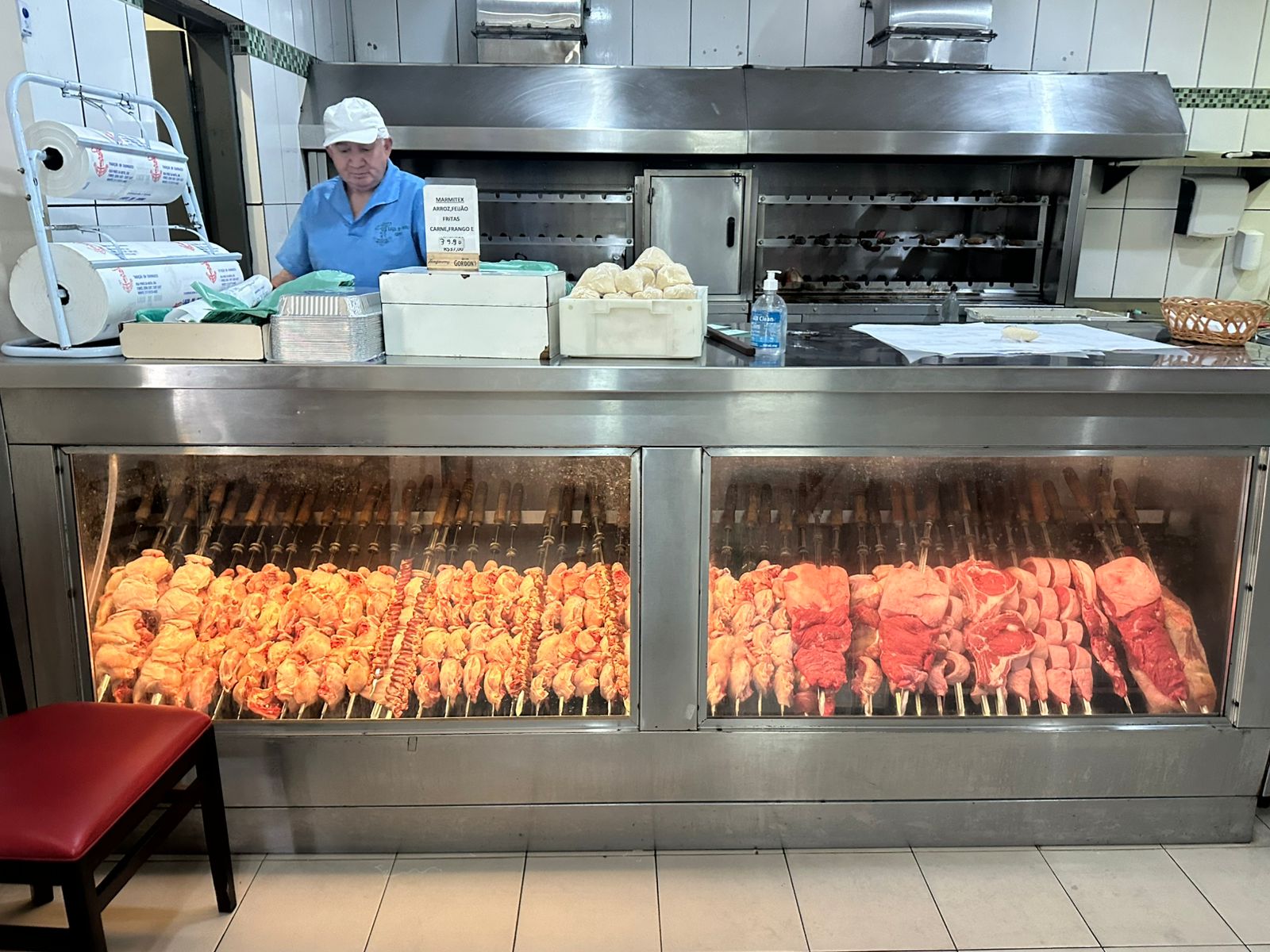 綺麗に並べられた肉