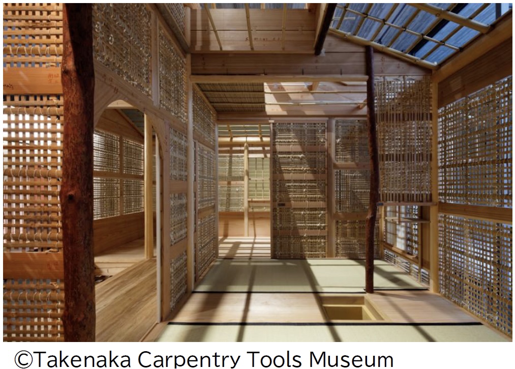 「蓑庵」の実物大構造模型