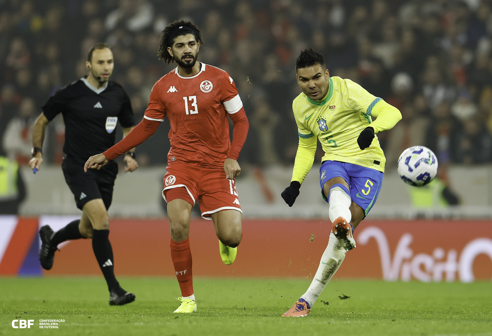 同点で終わった18日のチュニジア戦（Foto: Rafael Ribeiro/CBF）