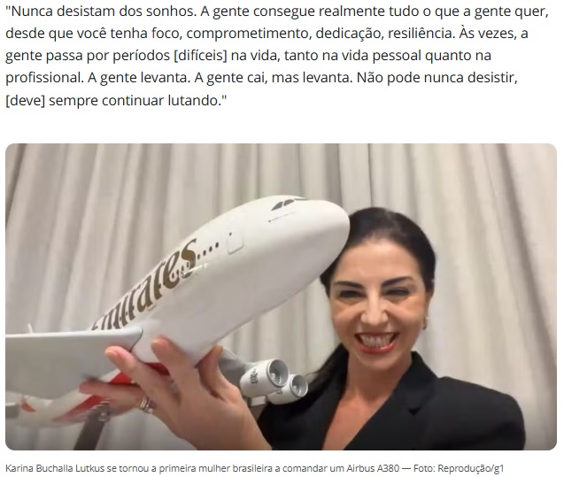 「夢は決して諦めないで！」＝世界最大民間旅客機の女性機長《記者コラム》