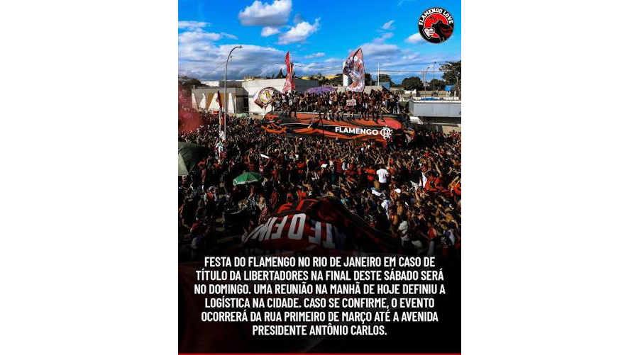 フラメンゴ優勝凱旋で混乱