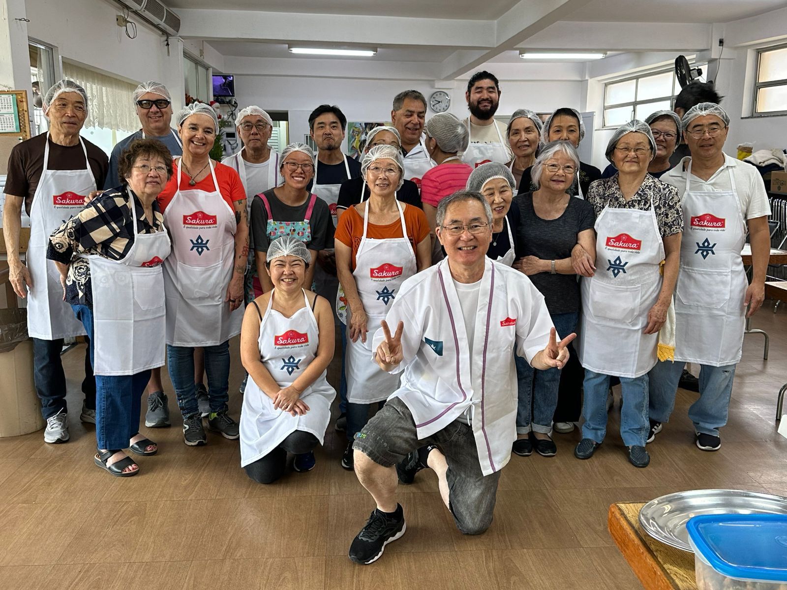 餅つきに参加した会員の皆さん