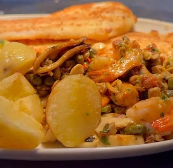 リングァード（舌平目）とギリシア風ライス