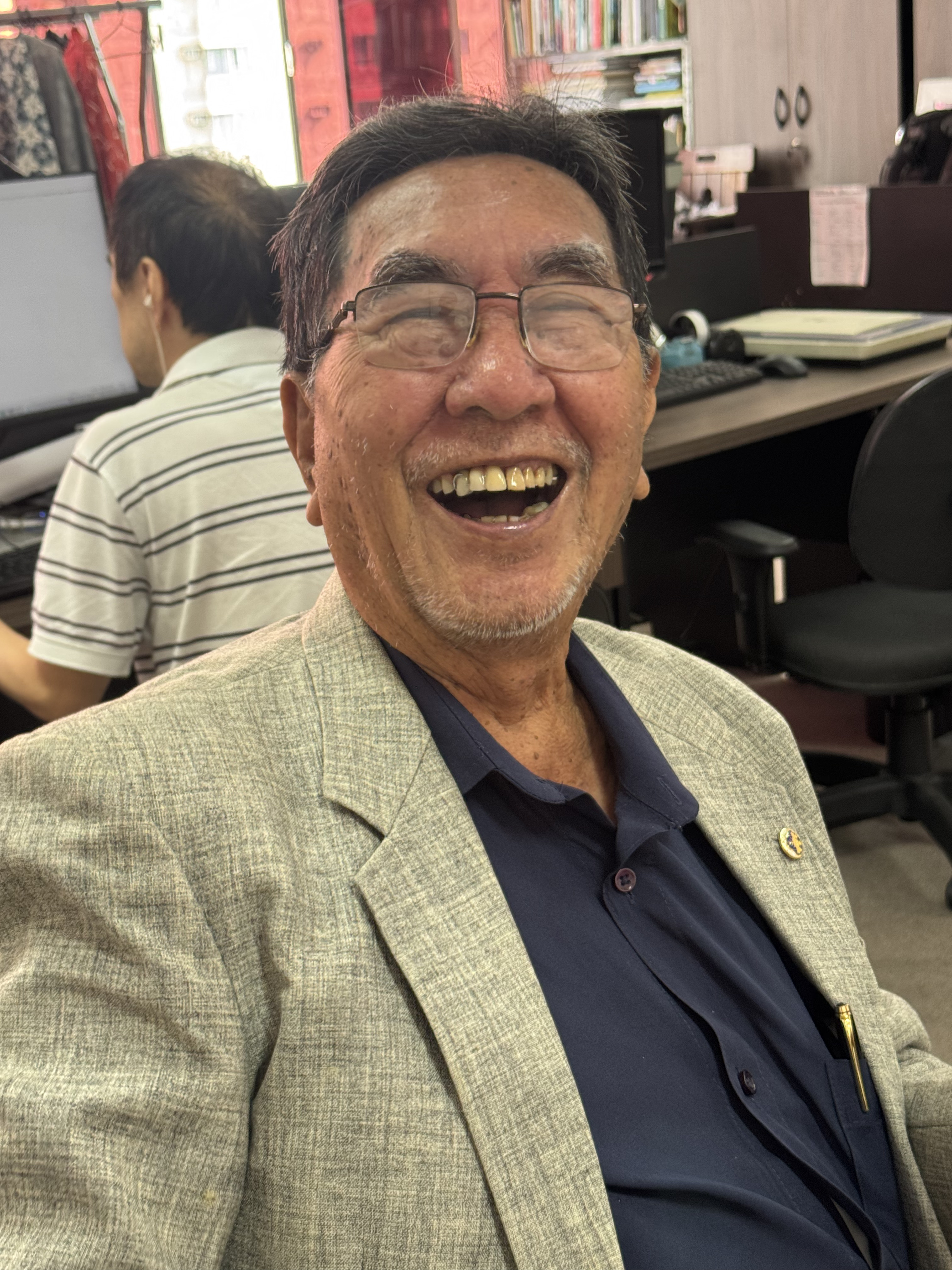 熱く夢を語る山中正二さん