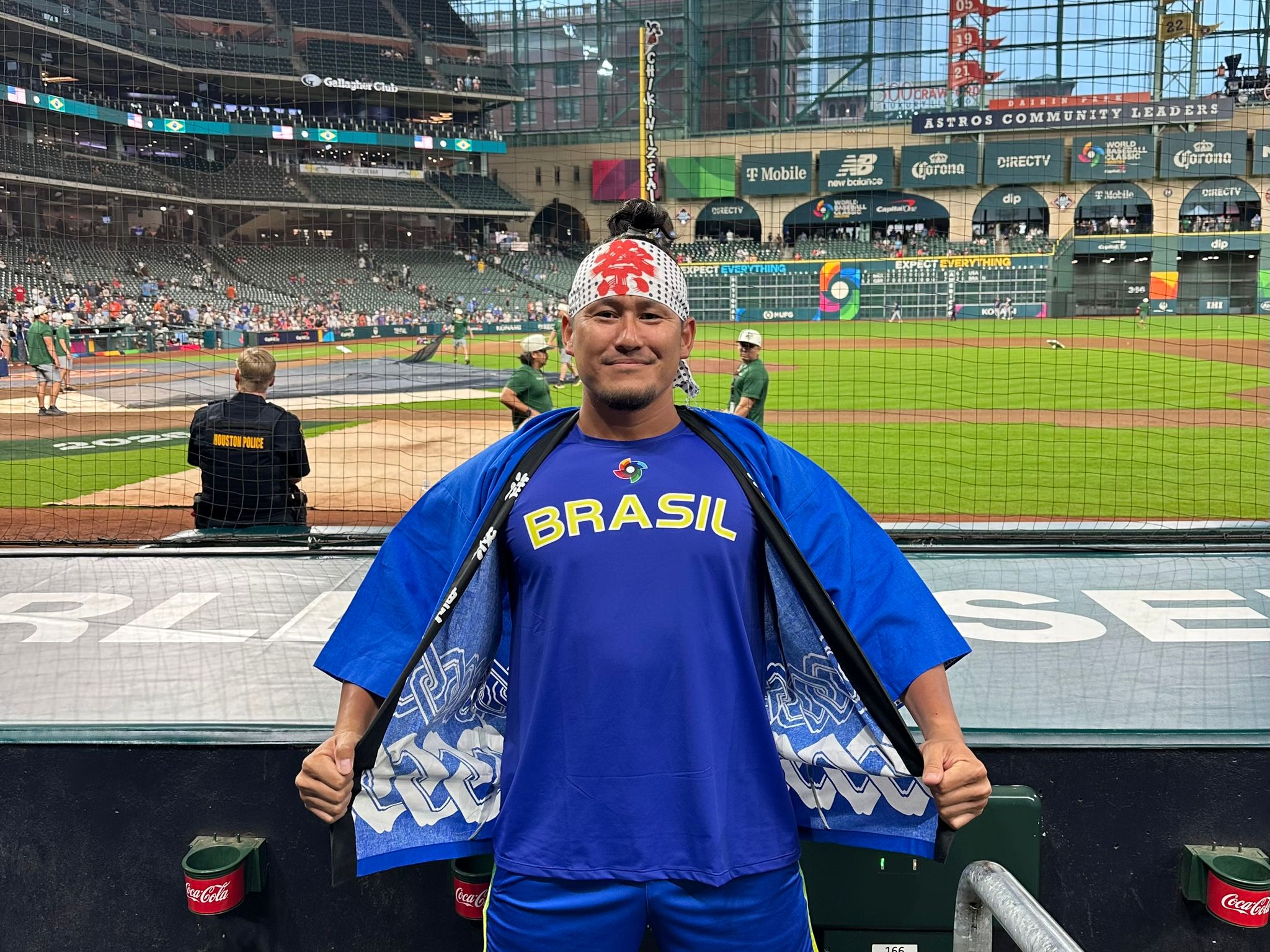 アメリカ戦　お祭り男として応援