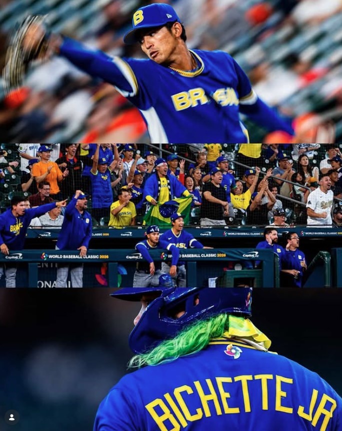 イタリア戦ルーカス・ラミレスが刺殺した瞬間のスタンドの様子。中央に筆者（daikinparkインスタグラムより）