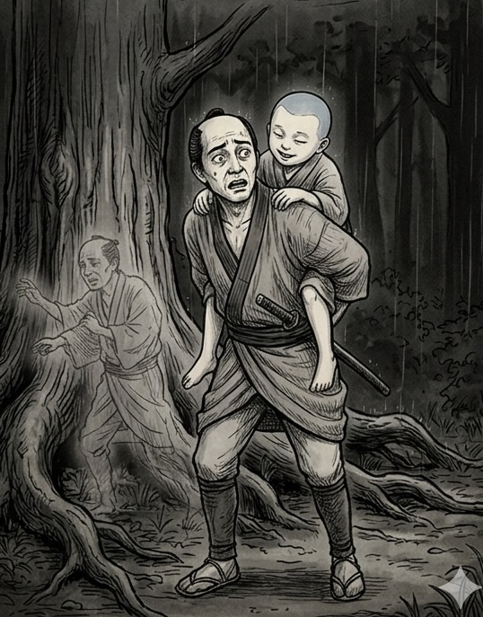 夏目漱石の『夢十夜』の挿絵（AI作成）