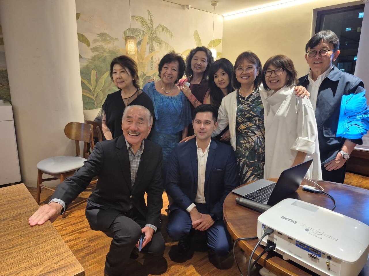 Anderson Taba e alunos