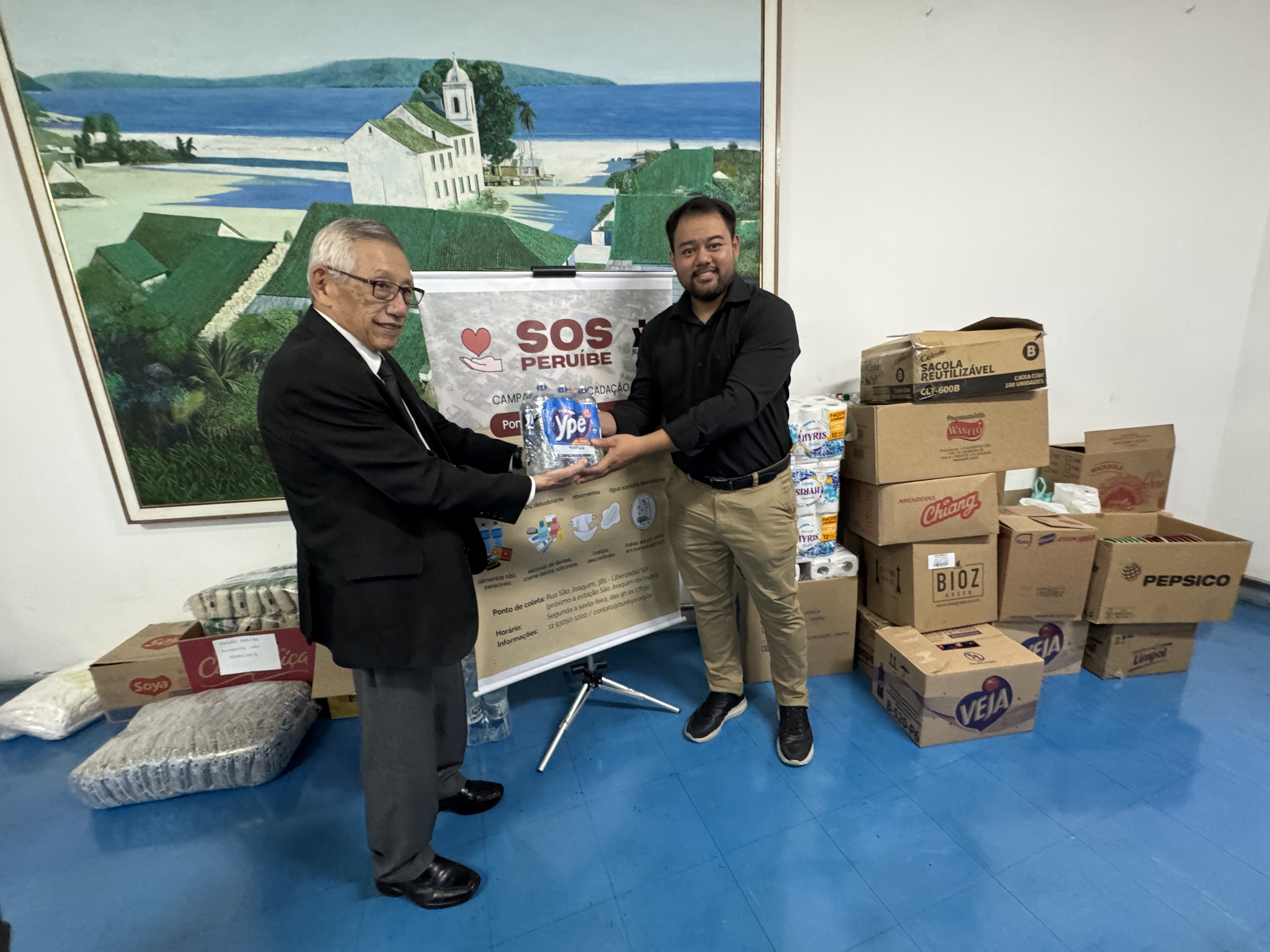 ペルイベ水害に支援の輪＝文協が物資届け復旧後押し