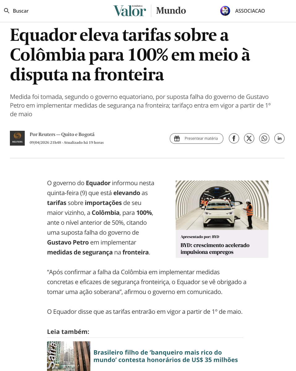 9日付ヴァロール紙の一部