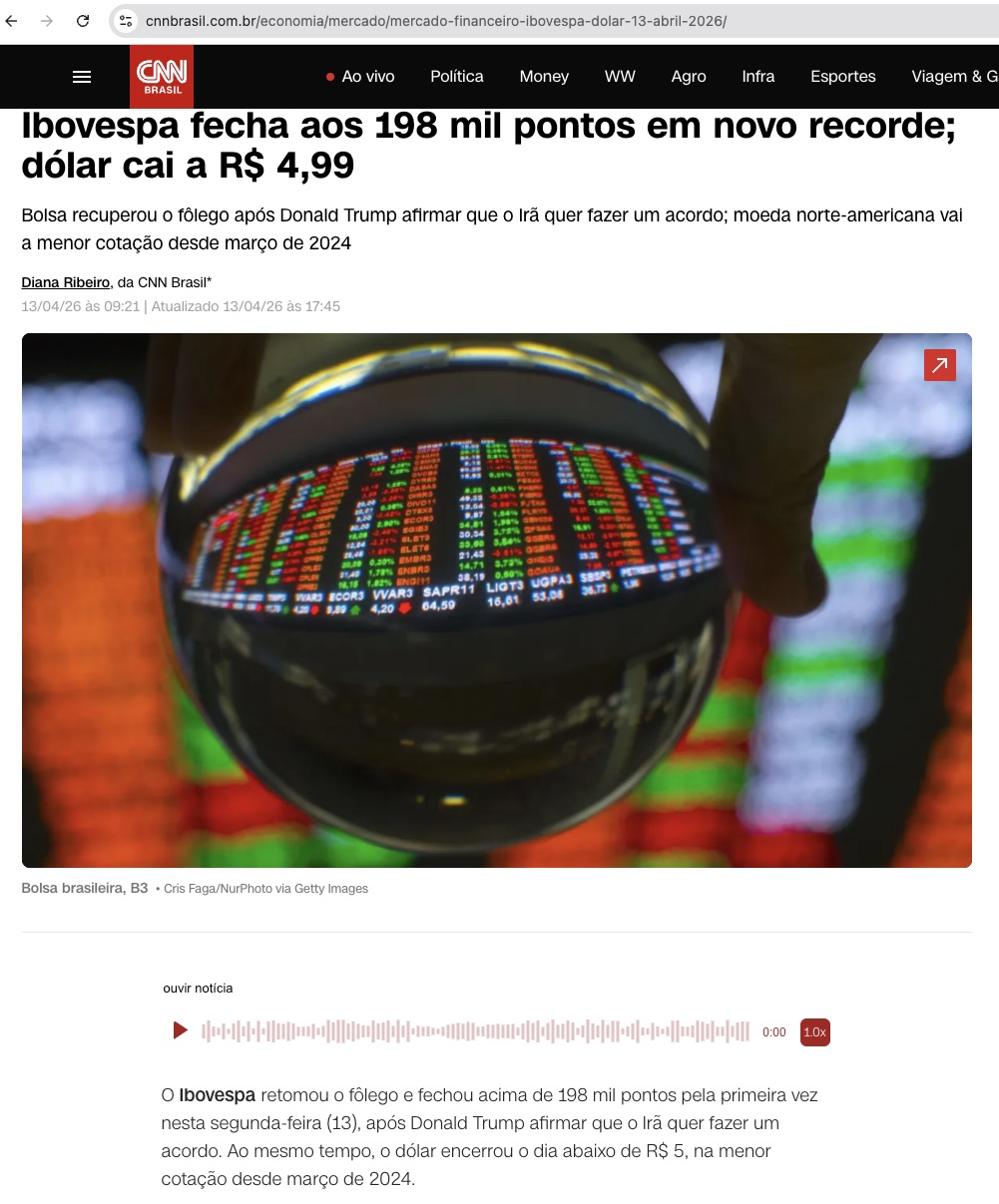 13日付CNNブラジルサイトの記事の一部