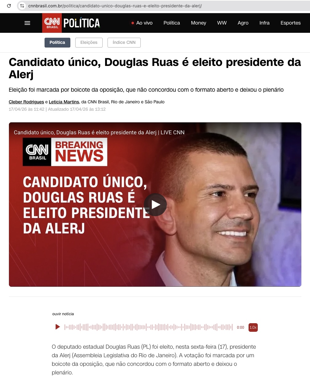 17日付CNN記事の一部