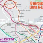 地下鉄６号線の路線図（Metro/CPTM）