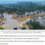 週末からの雨で再び浸水被害が生じたラジェアド市（17日付METSULサイトの記事の一部）