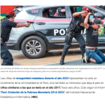 ペルーの治安は2017年の水準に後退した（6月24日付インフォバエの記事の一部）