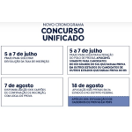 更新された統一採用試験の日程表（4日付アジェンシア・ブラジルの記事の一部）