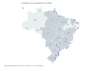 UFOはブラジル全土で目撃されている（２３日付オ・グローボ記事の一部）