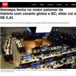 米ドルは8月に対レアルで3・75％の下落を記録（19日付CNNブラジルの記事の一部）