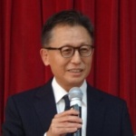 感謝を述べる中村副知事