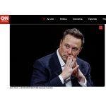 イーロン・マスク氏（24日付CNNブラジルの記事の一部）