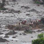 鉱滓の直撃を受けたマリアナ市ベント・ロドリゲス地区（© Antonio Cruz/ Agência Brasil/Arquivo）