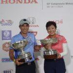 「ホンダオープン第53回ブラジル日系ゴルフ大会」の男子優勝者と女子優勝者