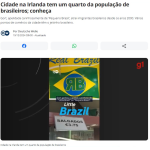 リトル・ブラジルを紹介する19日付G1サイトの記事の一部