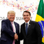 2019年当時、共に大統領だったボルソナロ氏とトランプ氏（G20大阪サミット）（@Fotos Publicas）